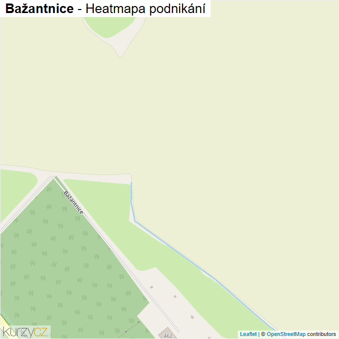 Mapa Bažantnice - Firmy v ulici.
