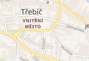 Bedřicha Václavka v obci Třebíč - mapa ulice