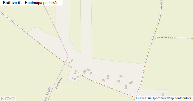 Bráfova tř. - mapa podnikání