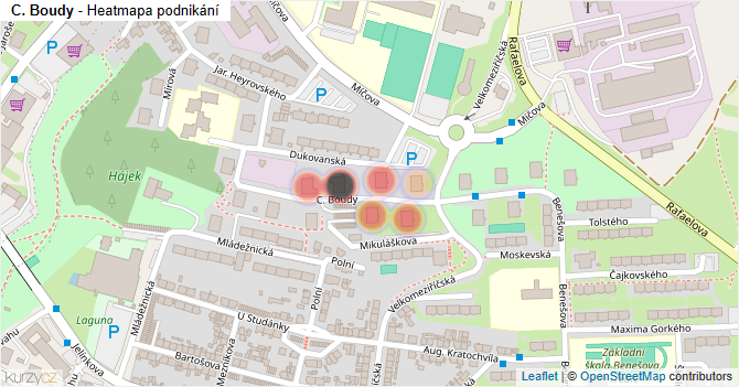 C. Boudy - mapa podnikání