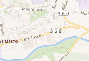 Cihlářská v obci Třebíč - mapa ulice