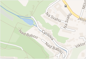 Cyrilova v obci Třebíč - mapa ulice