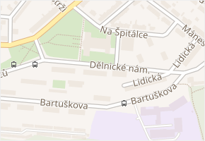 Dělnické nám. v obci Třebíč - mapa ulice