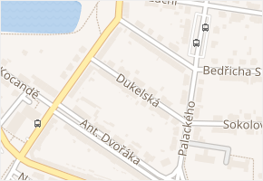 Dukelská v obci Třebíč - mapa ulice