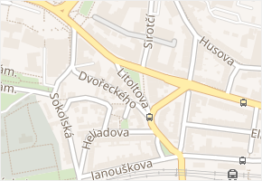 Dvořeckého v obci Třebíč - mapa ulice