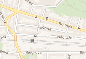 Eliščina v obci Třebíč - mapa ulice