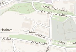 Fügnerova v obci Třebíč - mapa ulice