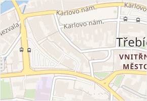 Hasskova v obci Třebíč - mapa ulice