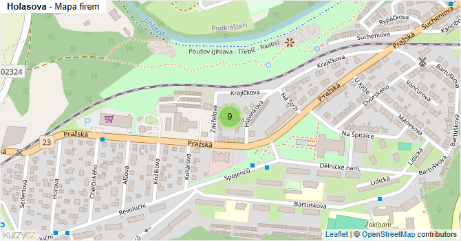 Holasova - mapa firem