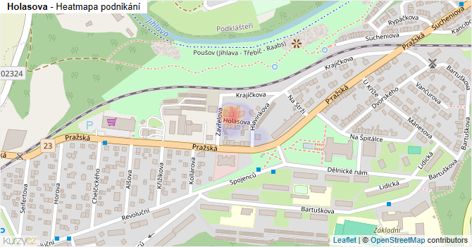 Holasova - mapa podnikání