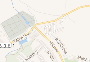 Kaňákova v obci Třebíč - mapa ulice