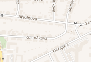 Kosmákova v obci Třebíč - mapa ulice