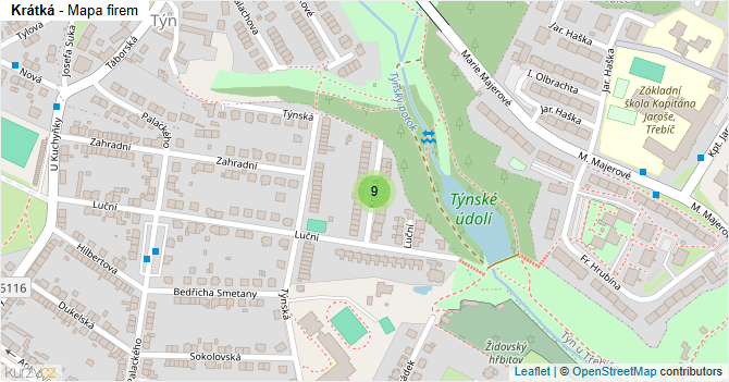 Krátká - mapa firem