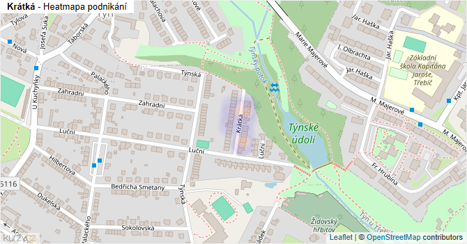 Krátká - mapa podnikání