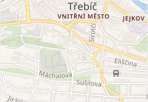 Langfortova v obci Třebíč - mapa ulice