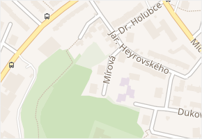 Mírová v obci Třebíč - mapa ulice