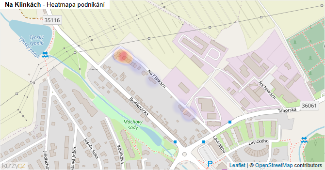 Na Klinkách - mapa podnikání
