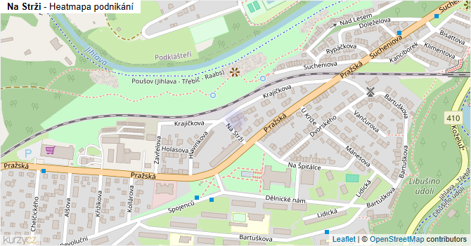 Na Strži - mapa podnikání