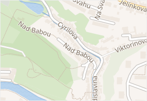 Nad Babou v obci Třebíč - mapa ulice