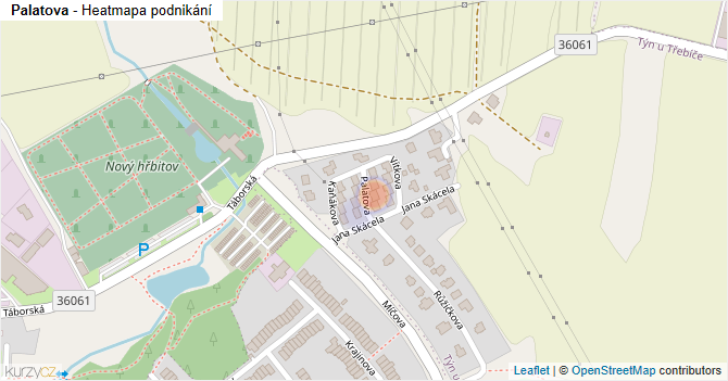 Palatova - mapa podnikání