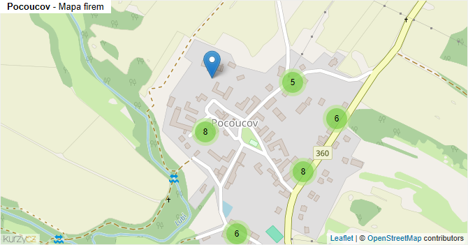 Pocoucov - mapa firem