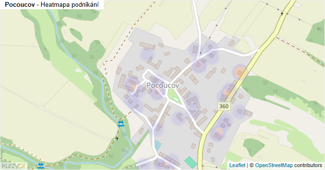 Pocoucov - mapa podnikání