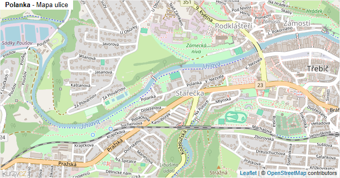 Polanka - mapa ulice