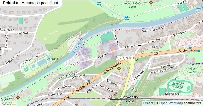 Polanka - mapa podnikání