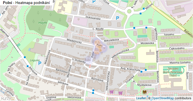 Polní - mapa podnikání