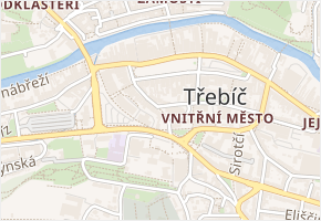 Požárníků v obci Třebíč - mapa ulice