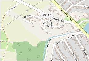 Přibyslavická v obci Třebíč - mapa ulice