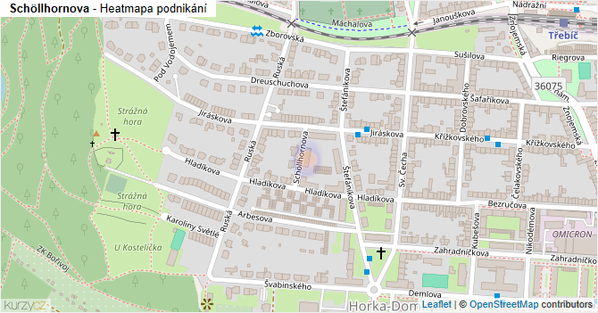 Schöllhornova - mapa podnikání