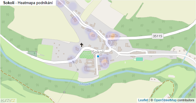 Sokolí - mapa podnikání