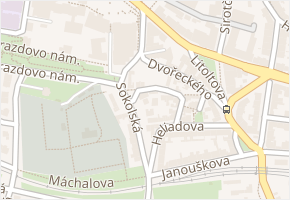 Sokolská v obci Třebíč - mapa ulice