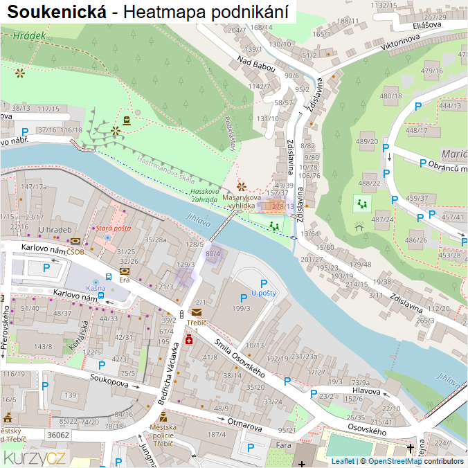 Mapa Soukenická - Firmy v ulici.