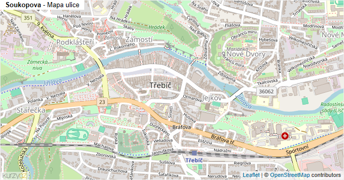 Soukopova - mapa ulice