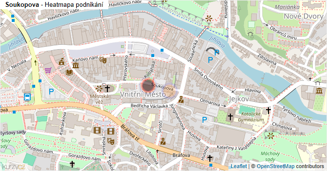 Soukopova - mapa podnikání