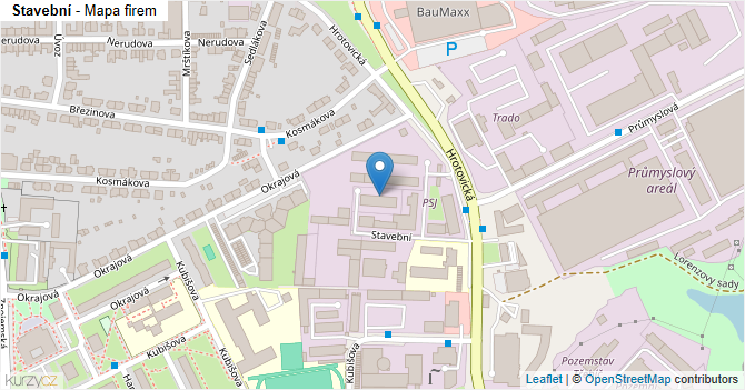 Stavební - mapa firem