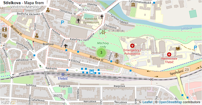 Střelkova - mapa firem