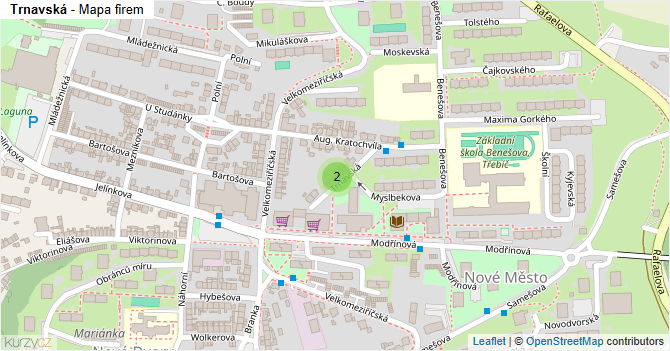 Trnavská - mapa firem