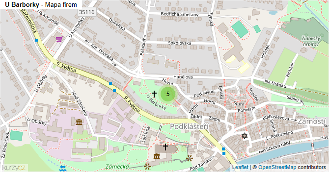 U Barborky - mapa firem