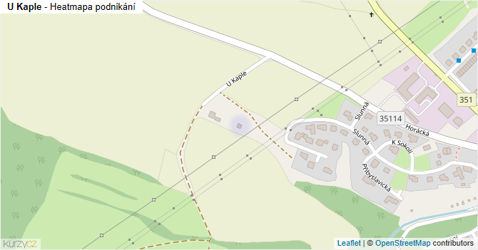U Kaple - mapa podnikání