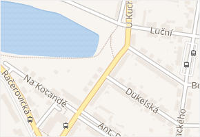 U Kuchyňky v obci Třebíč - mapa ulice