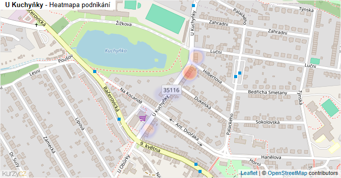 U Kuchyňky - mapa podnikání