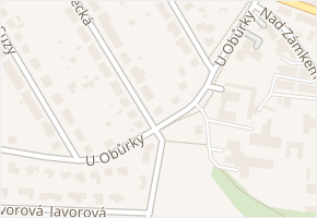 U Obůrky v obci Třebíč - mapa ulice