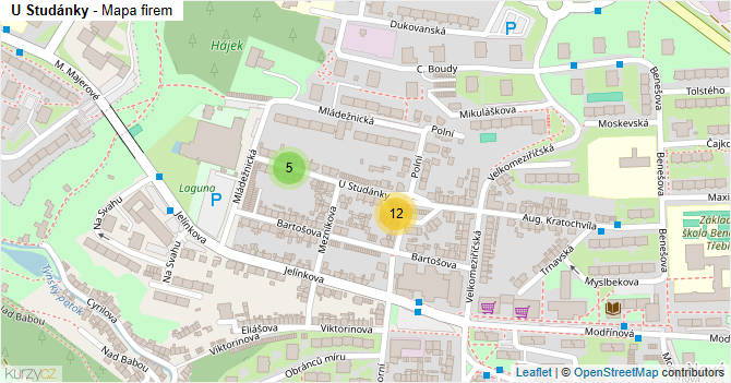 U Studánky - mapa firem