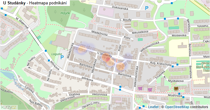 U Studánky - mapa podnikání