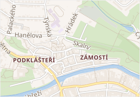 V Mezírce v obci Třebíč - mapa ulice