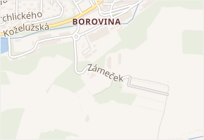 Zámeček v obci Třebíč - mapa ulice