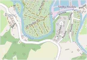 ZK Poušov II. v obci Třebíč - mapa ulice